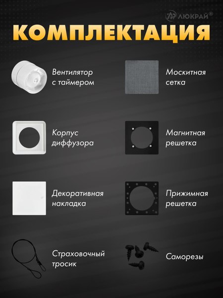 Вентилятор накладной Homy Air AS100WT
