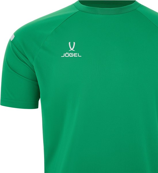 Футболка игровая футбольная Jogel Camp 2 Training Poly Tee (XXL, зеленый/белый)