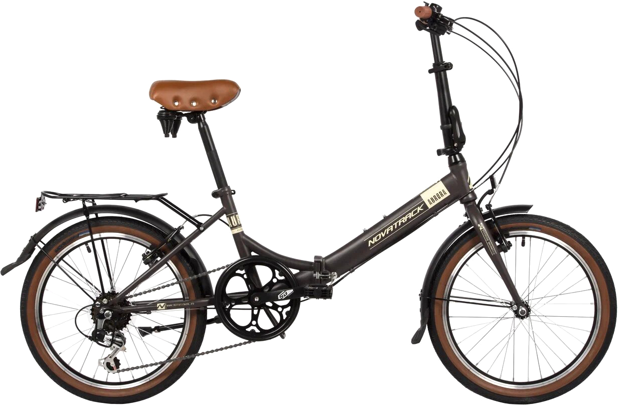 Велосипед Novatrack 20 Aurora 20FAURORA6S.BN4 (коричневый, разобранный, в коробке)