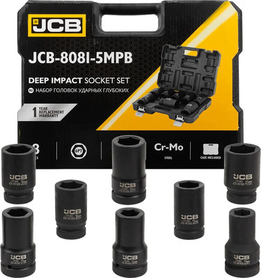 Набор головок слесарных JCB JCB-8081-5MPB (60645) - 