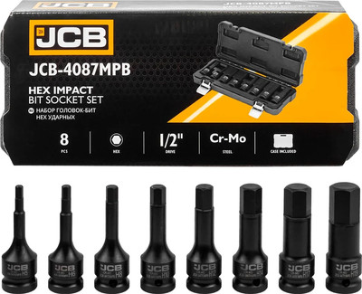 Набор головок слесарных JCB 4087MPB (61063) - 