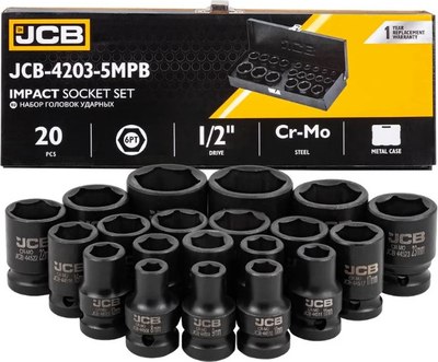Набор головок слесарных JCB 4203-5MPB (61 360) - 