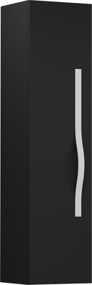 Шкаф-полупенал для ванной Lauter Навесной Eva (черный матовый, ручка из матовой стали) -