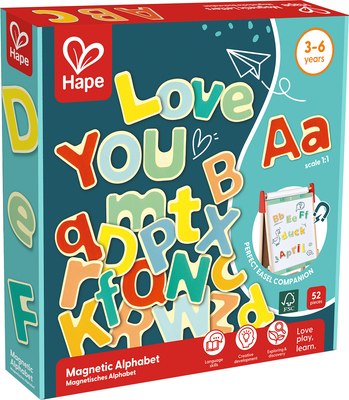 

Развивающий игровой набор, Магнитные буквы учим английский / E2006_HP
