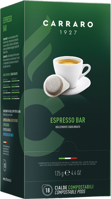 Кофе в чалдах Carraro Espresso Bar (18x7г) - 