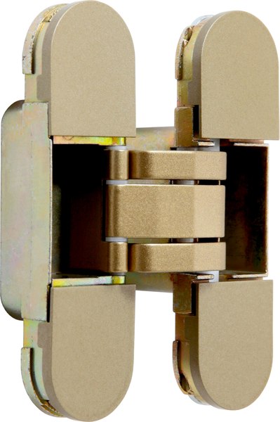 Петля дверная Аллюр Арт 110x30 3D скрытая (2шт, матовое золото)