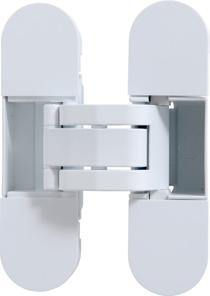 Петля дверная Аллюр Арт 110x30 3D скрытая RAL 9016 (2шт, матовый белый)