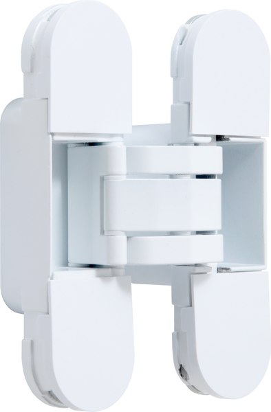 Петля дверная Аллюр Арт 110x30 3D скрытая RAL 9016 (2шт, матовый белый)