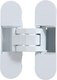 Петля дверная Аллюр Арт 110x30 3D скрытая RAL 9016 (2шт, матовый белый) - 