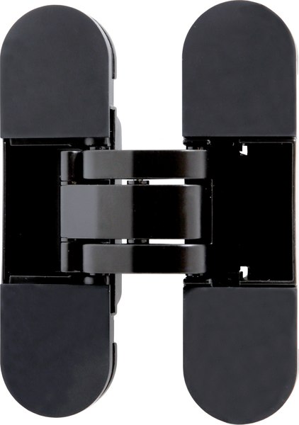 Петля дверная Аллюр Арт 110x30 3D скрытая RAL 9005 (2шт, матовый черный)