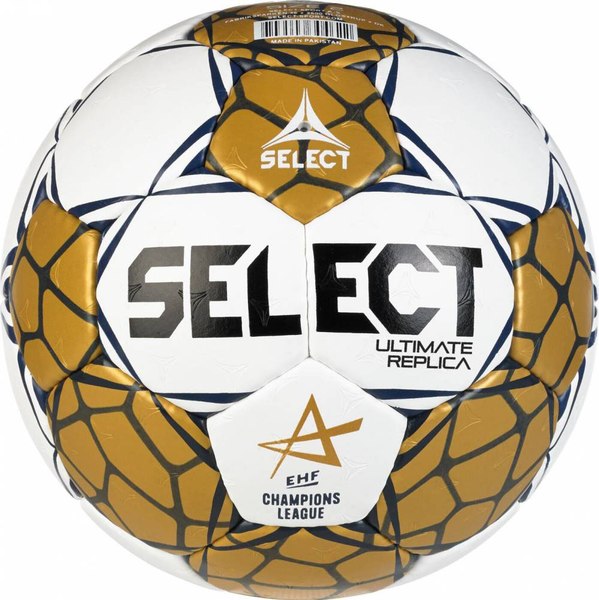 Гандбольный мяч Select Ultimate Replica v24 / 1670850990 (размер 1, золотой/белый)