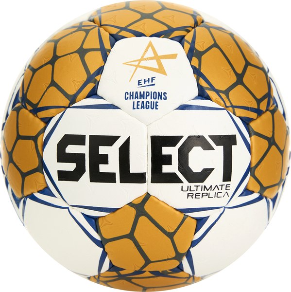 Гандбольный мяч Select Ultimate Replica v24 / 1671854990 (размер 2, золотой/белый)