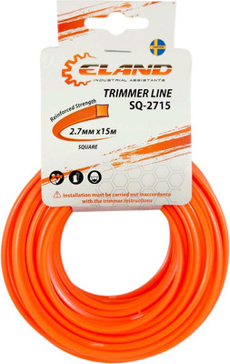 Леска для триммера Eland 2.7мм / SQ-2715 (15м) - 