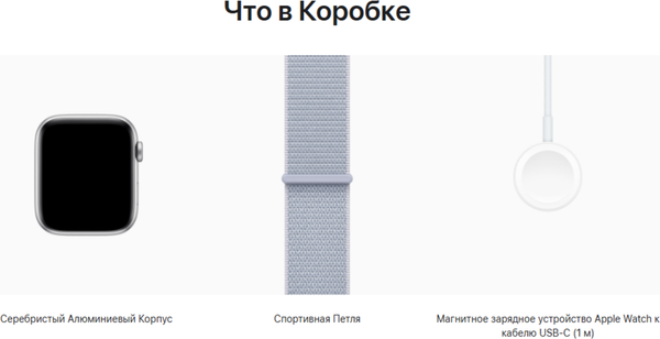 Умные часы Apple Watch SE GPS 44mm / MXET3 (серебристый, голубой плетеный ремешок)