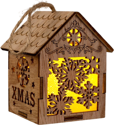 

Елочная игрушка, Домик со снежинками / 6117284