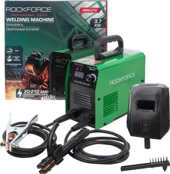 Инвертор сварочный RockForce 58 940 / RF-MMA-210