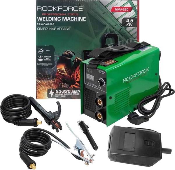 Инвертор сварочный RockForce 58 942 / RF-MMA-220