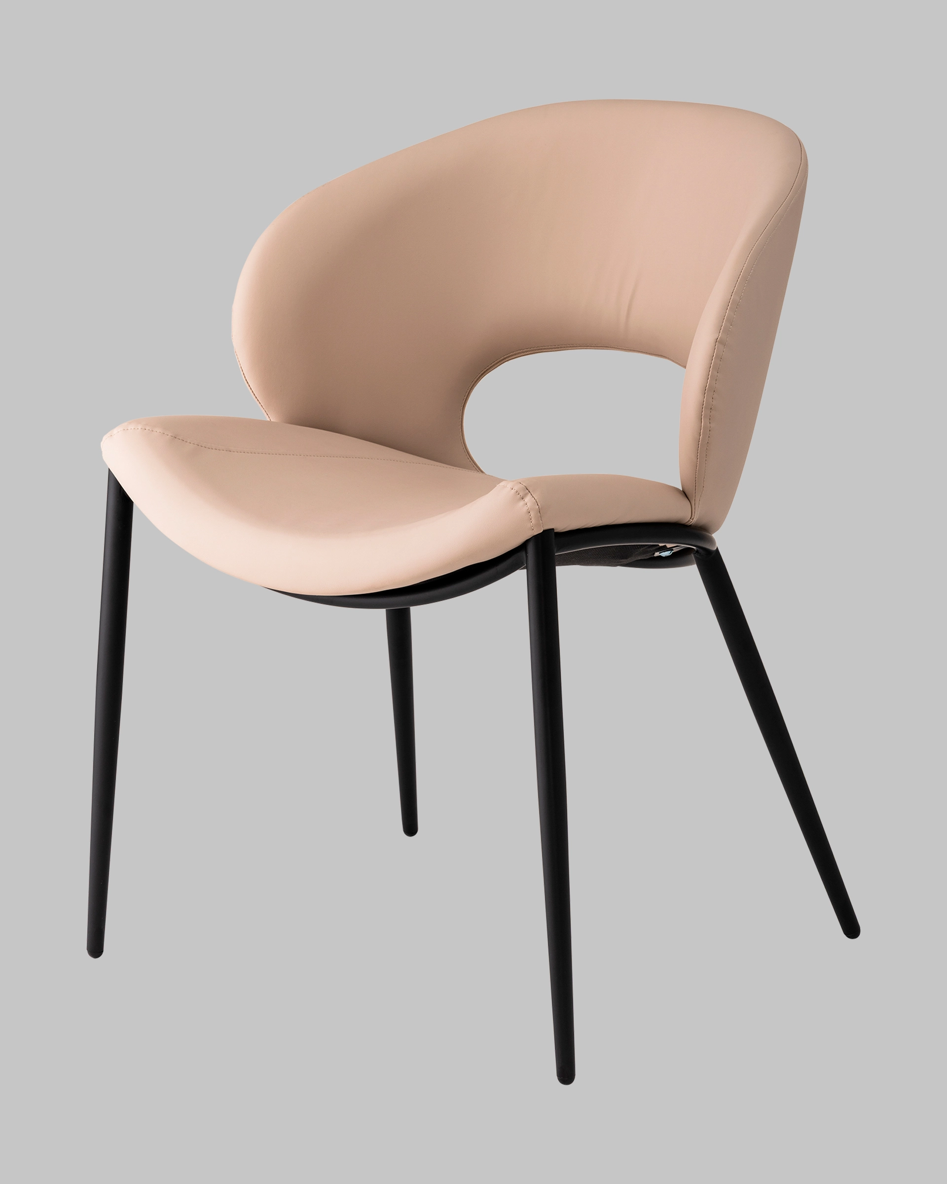 Стул Stool Group Вивьен / LV-114-Na130-08-01 (экокожа светло-бежевый) — фото 3