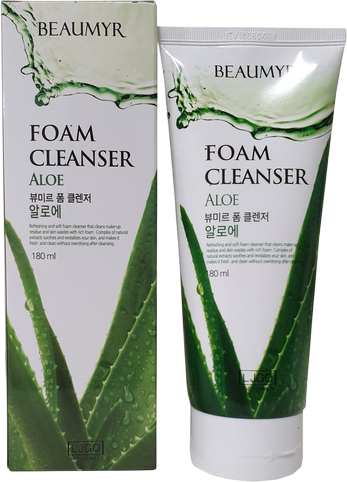 Пенка для умывания Beaumyr Aloe Foam Cleansing с экстрактом алоэ (180мл)