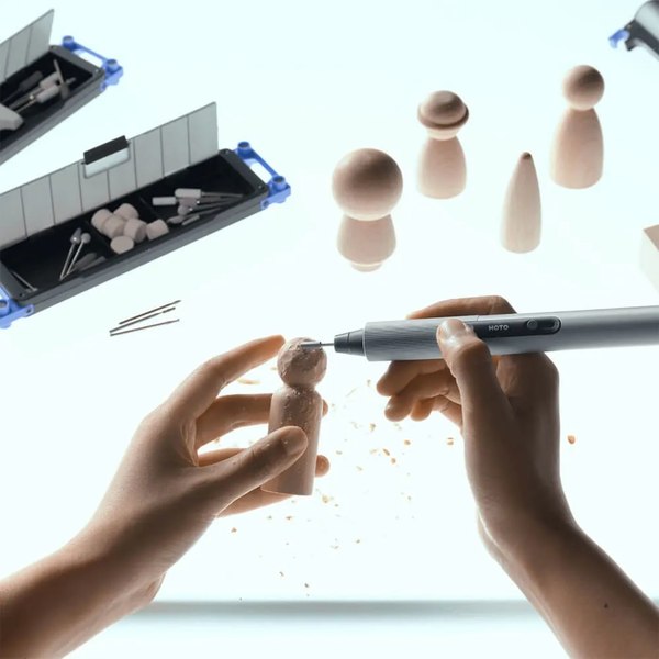 Гравер HOTO SNAPBLOQ Electric Mini Rotary Tool Kit HFE0022GL (серый)