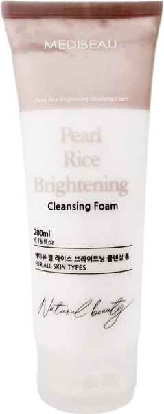 Пенка для умывания Medibeau Pearl Rice Brightening Cleasing Form с экстрактом жемчуга и риса (200мл)