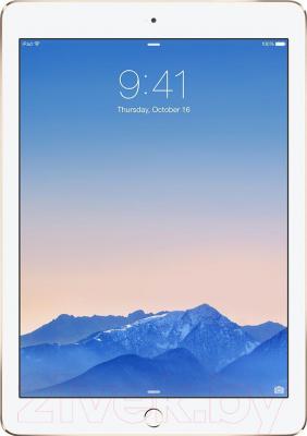 Планшет Apple iPad Air 2 128GB 4G / MH1G2TU/A (золото) - фронтальный вид