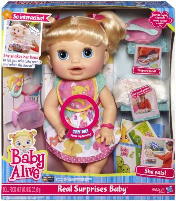 Кукла с аксессуарами Hasbro Baby Alive Удивительная малютка (A3684) - в упаковке