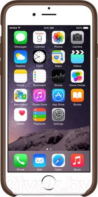 Чехол-накладка Apple iPhone 6 Leather Case MGR22ZM/A (коричневый) - вид спереди