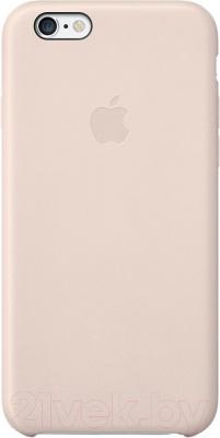Чехол-накладка Apple iPhone 6 Leather Case MGR52ZM/A (светло-розовый) - общий вид