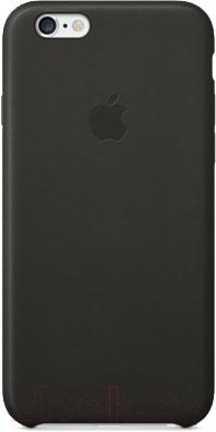 Чехол-накладка Apple iPhone 6 Leather Case MGR62ZM/A (черный) - общий вид