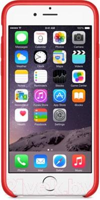 Чехол-накладка Apple iPhone 6 Leather Case MGR82ZM/A (красный) - вид спереди