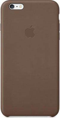Чехол-накладка Apple iPhone 6 Plus Leather Case MGQR2ZM/A (коричневый) - общий вид