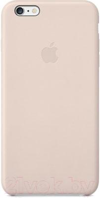 Чехол-накладка Apple iPhone 6 Plus Leather Case MGQW2ZM/A (светло-розовый) - общий вид