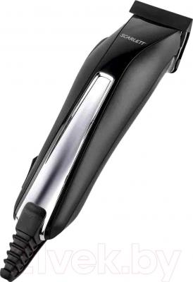 Машинка для стрижки волос Scarlett SC-HC63C01 (черно-серебристый) - общий вид