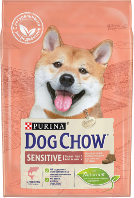 Сухой корм для собак Dog Chow Sensitive с лососем полнорационный (2.5кг)