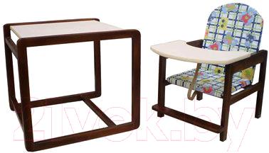 Стульчик для кормления Апельсиновая зебра Непоседа-8-Эко (Латте) - стульчик и стол