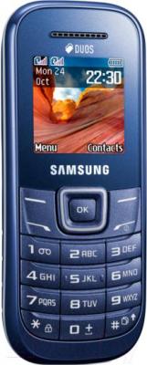Мобильный телефон Samsung E1202 (синий) - вполоборота