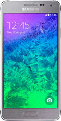 Смартфон Samsung G850F Galaxy Alpha (серебристый) - общий вид