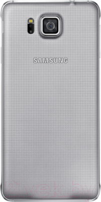 Смартфон Samsung G850F Galaxy Alpha (серебристый) - вид сзади