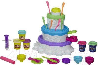 Набор для лепки Hasbro Play-Doh Праздничный торт / A7401 - общий вид