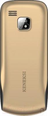 Мобильный телефон Keneksi S9 (золотой) - вид сзади