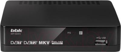 Тюнер цифрового телевидения BBK SMP136HDT2 (темно-серый) - общий вид