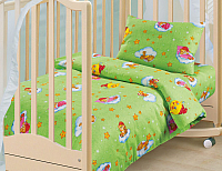 Комплект постельный для малышей АртПостель Облачко 130 (зеленый) - 