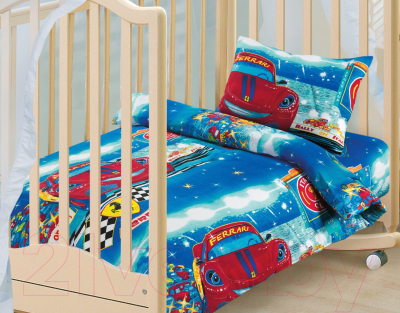 Комплект постельный для малышей АртПостель Ралли 130