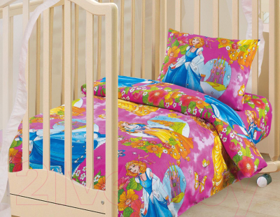 Комплект постельный для малышей АртПостель Царевна 130