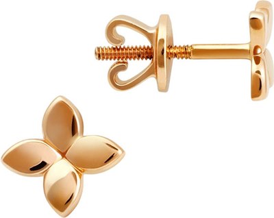 Серьги из розового золота Кристалл CG81100226773 - 