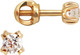 Серьги из розового золота Кристалл CK07000226773 (с фианитами) - 