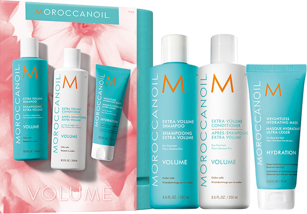 Набор косметики для тела и волос Moroccanoil Объем Шампунь+Кондиционер+Маска+Гель д/душа+лосьон д/тела