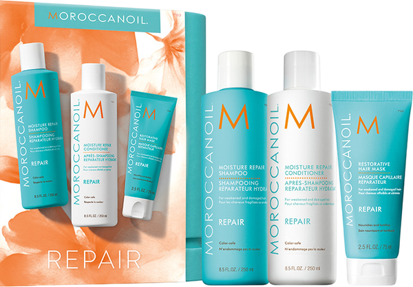 Набор косметики для тела и волос Moroccanoil Восстановление Шампунь+Кондиционер+Маска+Гель д/душа