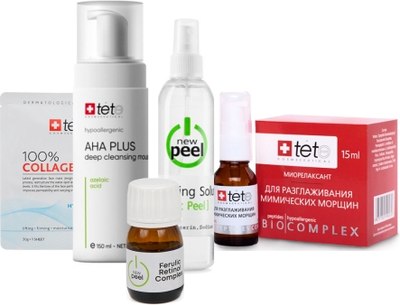 Набор косметики для лица TETe Cosmeceutical New Peel + TETe Микронидлинг глубокая проработка - 
